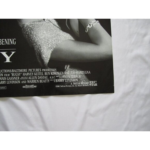 Vintage 1991 Bugsy Movie Poster Size 26.75" x 39.75" (M10) Printed in USA - Picture 5 of 12